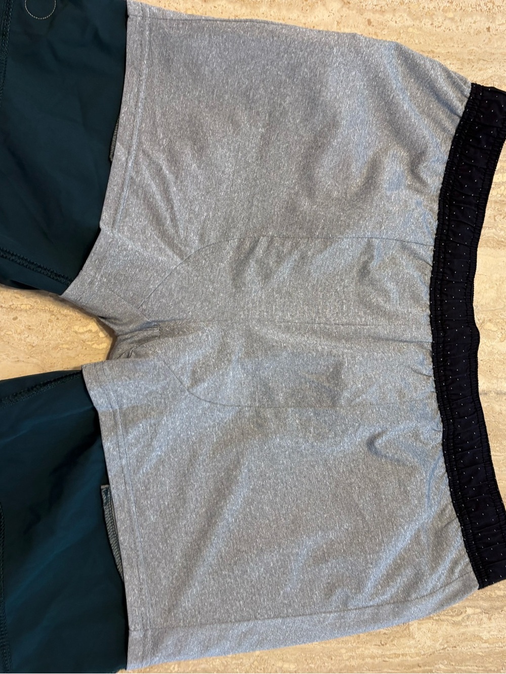 Vuori Mens Kore Short Dark Teal Blue Athletic Lined Shorts - Picture 5 of 8